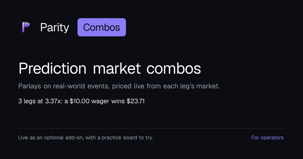 Prediction Market Combos and Parlays for Operators | Parity